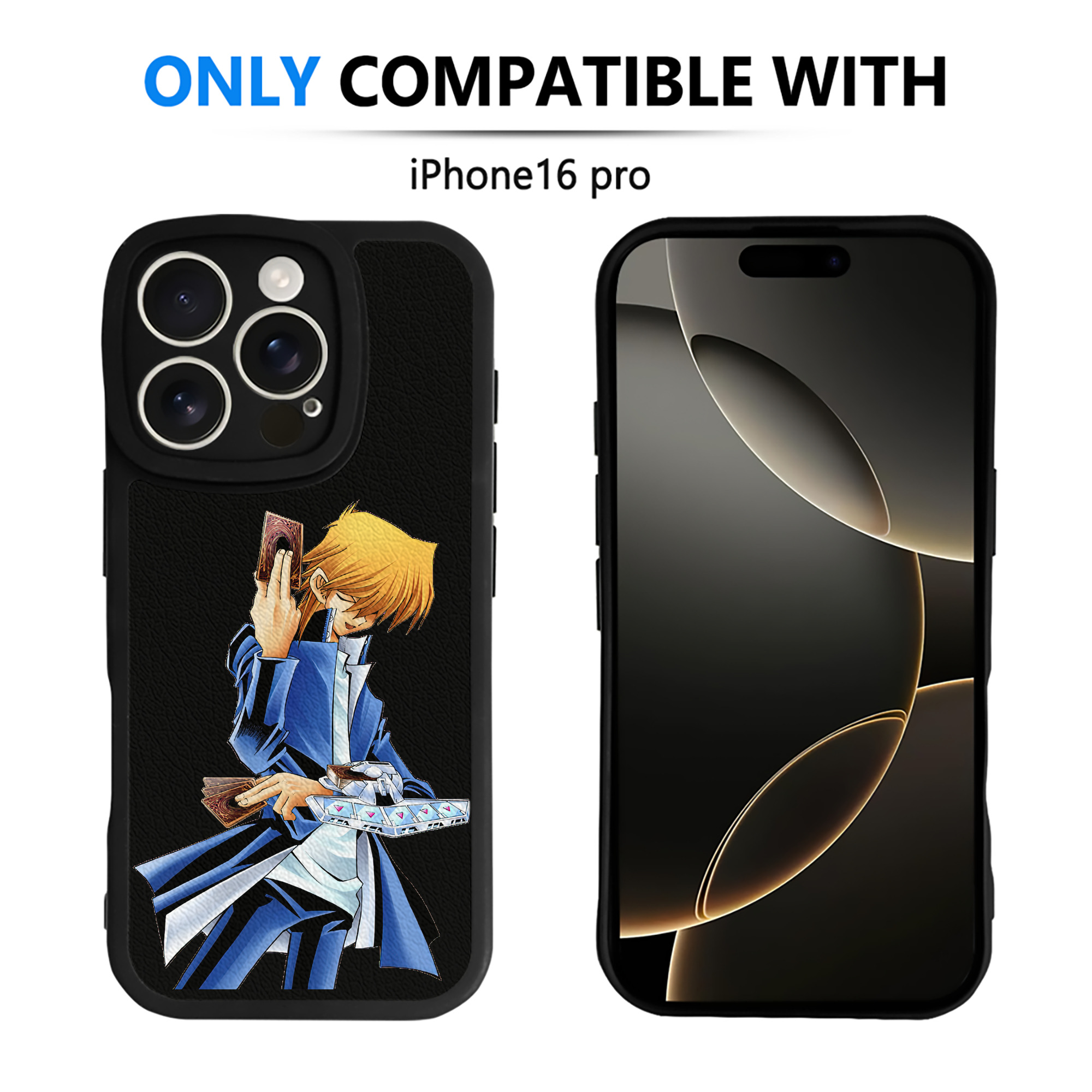 遊☆戯☆王 Yu-Gi-Oh! 【iPhone 16シリーズ対応】シリコンスマホケース（レザー調） 材質：シリコン